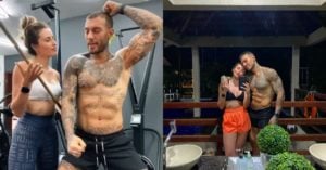 Cantor Lucas Lucco  faz dança sensual e é interrompido pela namorada (Foto: Reprodução/Instagram)