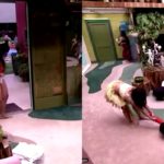 BBB20: Flayslane dá vexame e mija no chão da sala (Foto: reprodução/Globoplay)