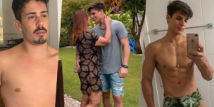 Mãe de Neymar assumiu namoro com Tiago Ramos de 23 anos. O rapaz já teve uma relação com Carlinhos Maia (Foto: Montagem TV Foco)