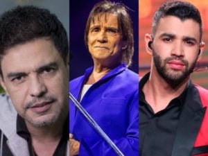 Zezé Di Camargo, Roberto Carlos e Gusttavo Lima recebem previsões arrasadoras (Foto: Reprodução/Montagem TV Foco)