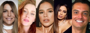 Ivete Sangalo, Marina Ruy Barbosa, Bruna Marquezine, Anitta e Léo Dias (Foto: Montagem: TV Foco)