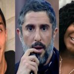Ex-BBB Felipe Prior, apresentador Marcos Mion e Jojo Todynho (Foto: Montagem/TV Foco)