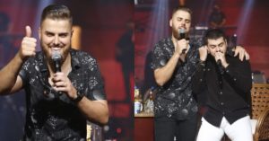 Cristiano da dupla com Zé Neto, raspa cabelo e barba durante live (Foto: Reprodução/Instagram)