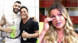 Andressa Suita deu puxão de orelha em Gusttavo Lima por viagem com Leonardo. (Foto: Montagem/Reprodução)