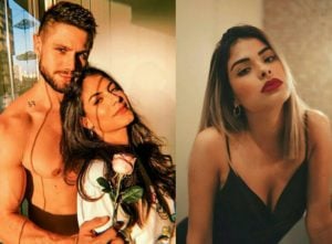 Após ser acusado de traição, Jonas esclarece polêmica envolvendo festa durante confinamento da noiva, Mari Gonzalez, no BBB (Foto: Reprodução/Montagem/Instagram/@luizclas)