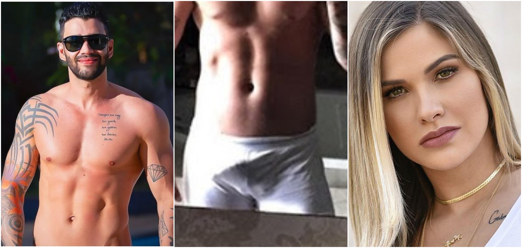 Andressa Suita e Gusttavo Lima brincaram sobre "chá de picão" em live