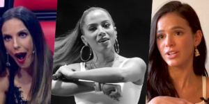 Ivete Sangalo, Anitta e Bruna Marquezine estão em fofoca de Leo Dias (Foto montagem)