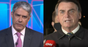 Bolsonaro ataca jornalismo da Globo (Foto: Montagem)