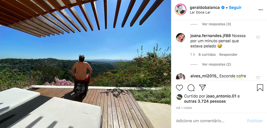 O famoso apresentador do Balanço Geral, da Record, Geraldo Luis deu susto daqueles em seus seguidores após compartilhar uma foto que deixou tudo à mostra (Foto: Reprodução/Instagram) O famoso apresentador do Balanço Geral, da Record, Geraldo Luis deu susto daqueles em seus seguidores após compartilhar uma foto que deixou tudo à mostra (Foto: Reprodução/Instagram)