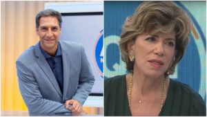 Lacombe e Silvia Poppovic (Foto: Reprodução)