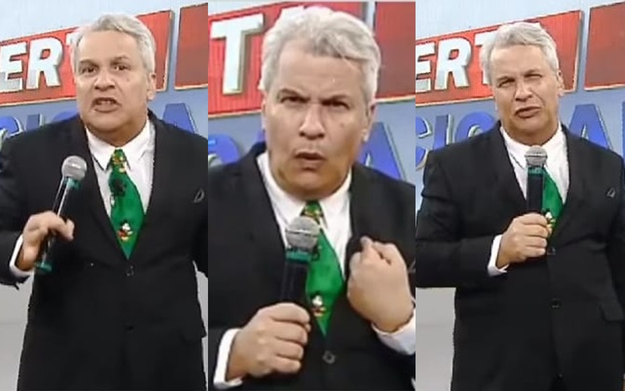 Sikêra Jr. se descontrolou novamente no 'Alerta Nacional' (Foto: reprodução/RedeTV!)
