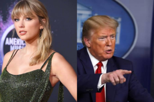 Em tuíte, Taylor Swift critica Donald Trump e dispara: “nós iremos te tirar no voto” (Foto: Reprodução)