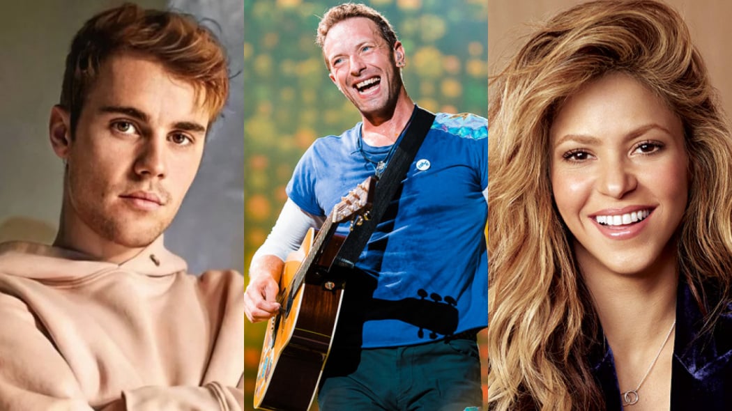 Live com Justin Bieber, Shakira e Coldplay será exibida pela TV Globo (Foto: Reprodução)