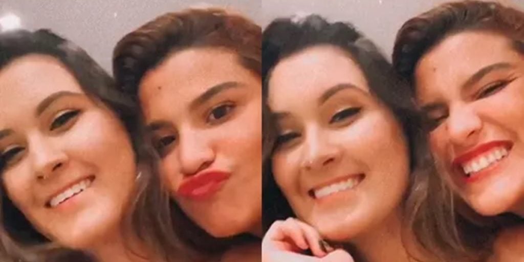 Bia Bonemer ao lado de Giulia Costa (Foto: Montagem)