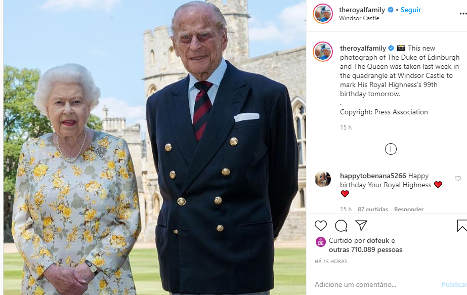 Foto compartilhada pela família real no Instagram (Foto: Reprodução)