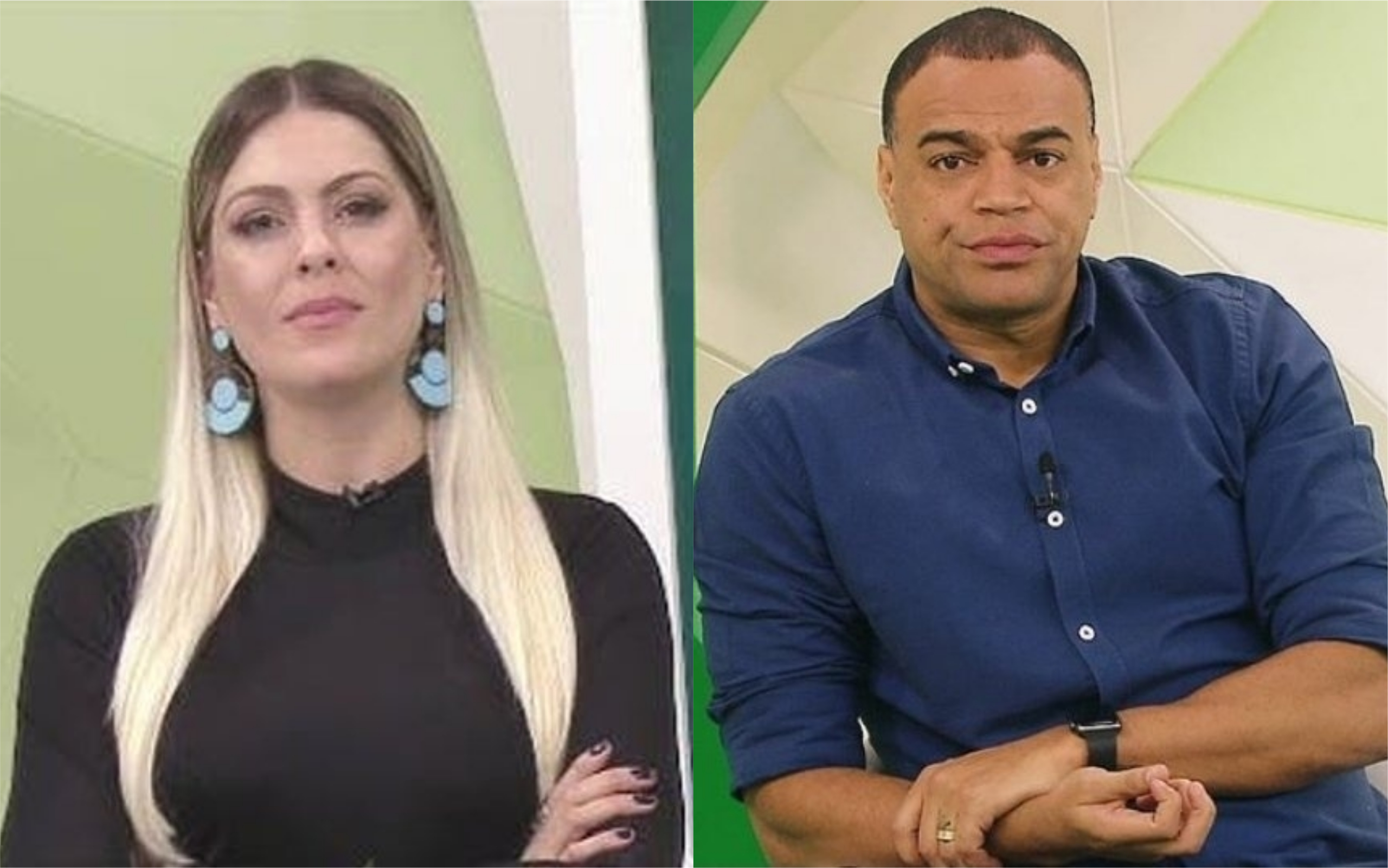 Renata Fan e Denilson apresentam o Jogo Aberto (Foto: Diulgçaão)
