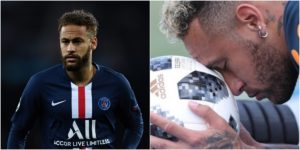 Neymar fez declaração para a bola de futebol. (Foto: Montagem/Divulgação)