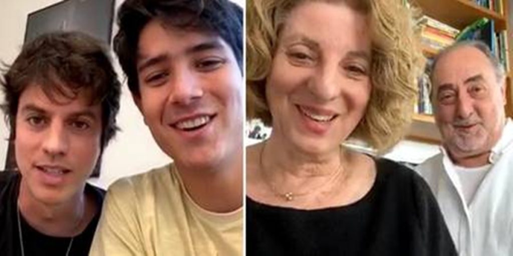 Mãe de Luciano Huck participou de bate papo com o filho nas redes sociais (Foto: Montagem)