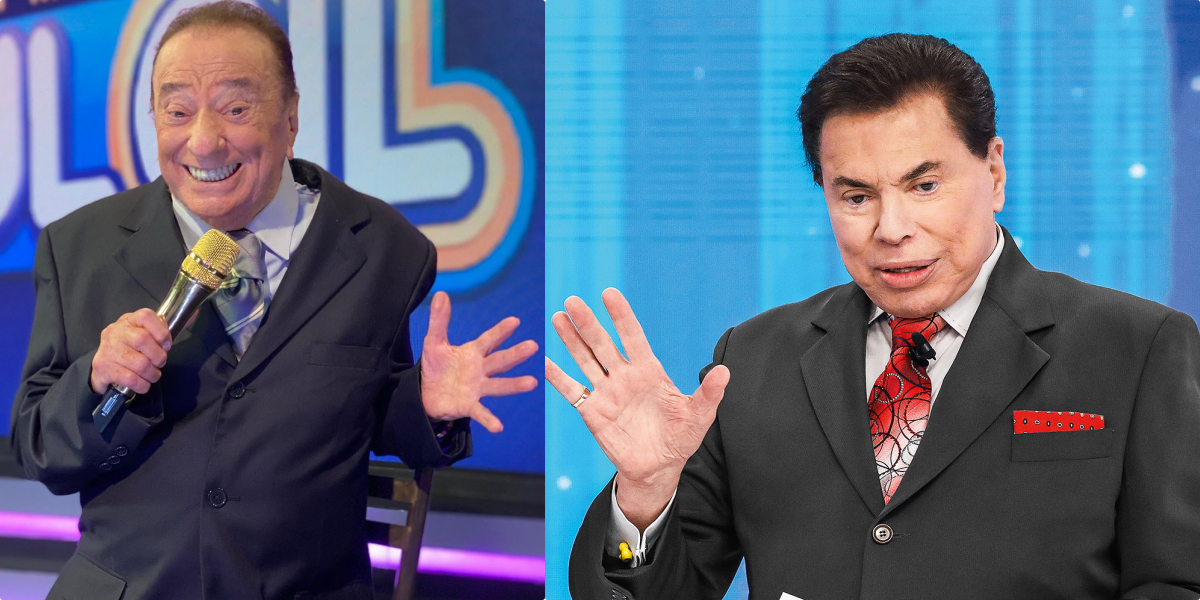 Raul e Silvio Santos no SBT (Foto: Montagem)