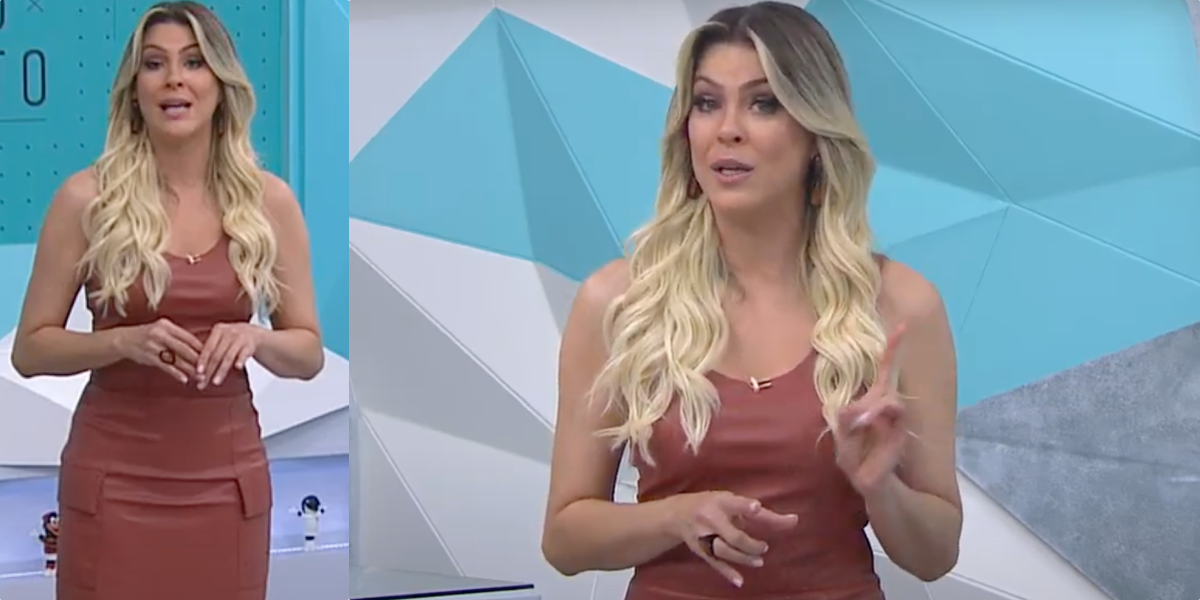 Renata Fan no Jogo Aberto (Foto: Montagem)
