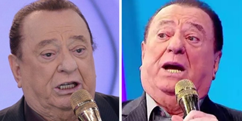 Raul Gil apareceu bem mais magro em gravação no SBT (Foto: Montagem/TV Foco)