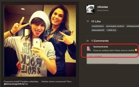 Tamara Angel já teve uma treta com Thammy Miranda (Foto: reprodução)