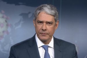 O jornalista William Bonner foi surpreendido com bomba na Globo - Foto: Reprodução