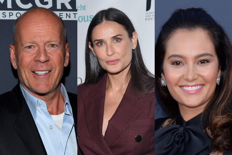 No dia dos pais, Bruce Willis recebe homenagens da atual e ex-esposa (Foto: Reprodução)