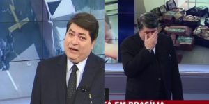 Datena não aguentou a emoção e foi aos prantos (Foto montagem: TV Foco)