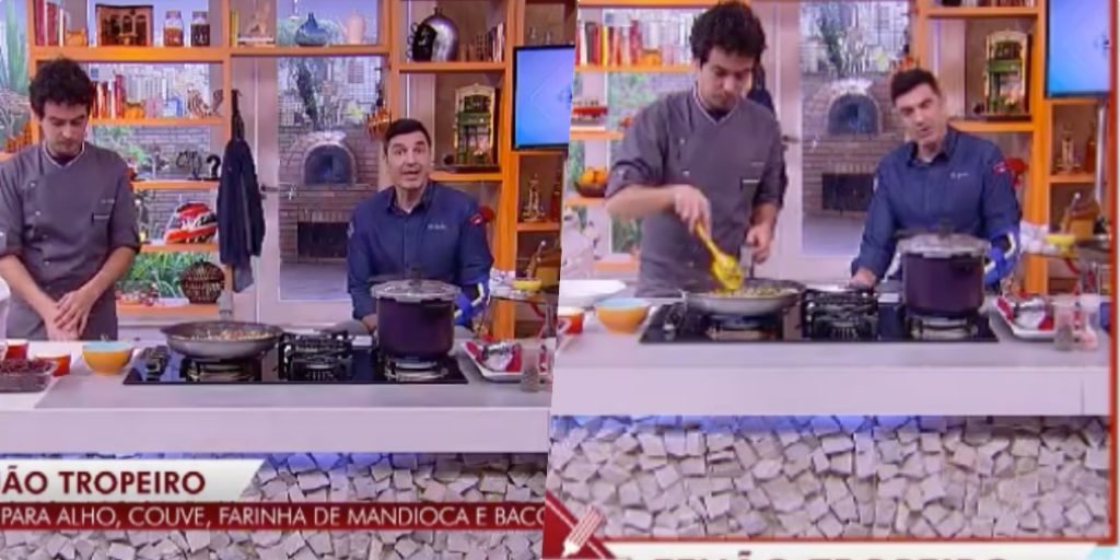 Edu Guedes, surgiu ao vivo na RedeTV, mesmo após acidente e deu exemplo (Foto montagem)