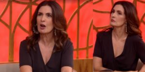 Fátima Bernardes se viu em polêmica no Encontro (Foto: Reprodução/TV Globo)
