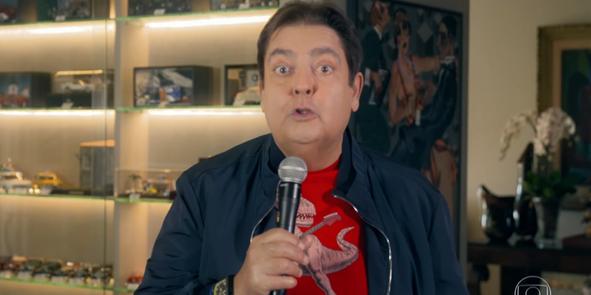 Faustão no comando do Domingão, que derrubou a audiência da Globo (Foto: Reprodução/Globo)