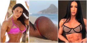 Gracyanne Barbosa não tem vergonha de expor seu corpo definido em fotos ousadas (Reprodução)