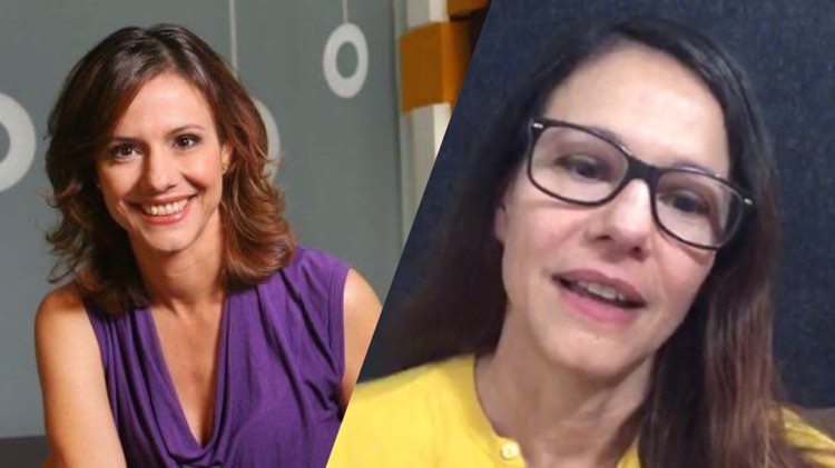 Com passagens pela Globo, Band, Record e SBT Lorena Calabria entrevista grandes nomes da cultura no Instagram (Montagem: TV Foco)