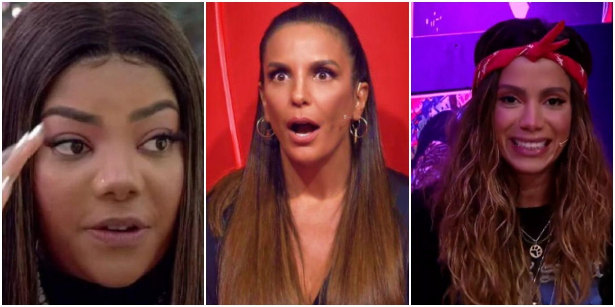 As cantoras Ludmilla, Ivete Sangalo e Anitta (Reprodução)