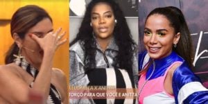 Ludmilla mandou uma indireta para Anitta ao vivo no Encontro (Foto montagem: TV Foco)