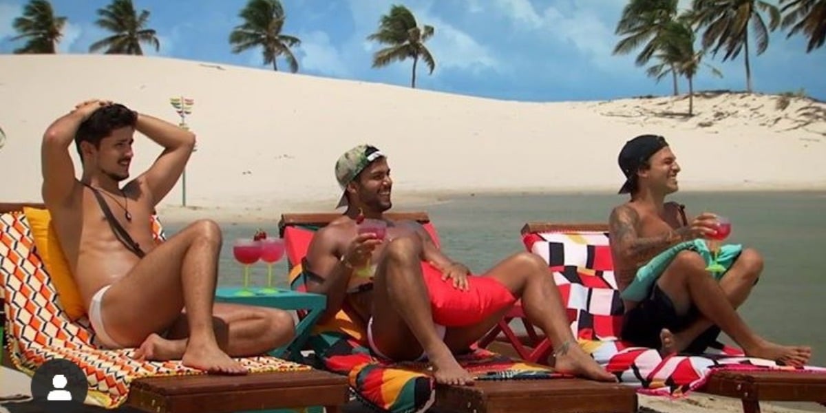 Igor, Rafa e Jarlles no De Férias com o Ex na MTV (Imagem: Instagram)