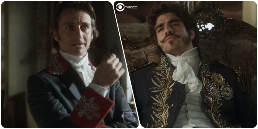 Patrício é "seduzido" por Dom Pedro na novela Novo Mundo