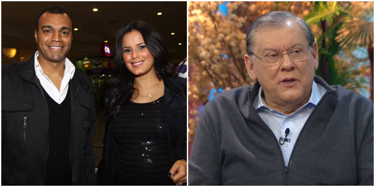 Milton Neves resolveu expor toda a verdade sobre o casamento de Denílson e Luciele (Foto: Reprodução/ Montagem/ TV Foco)
