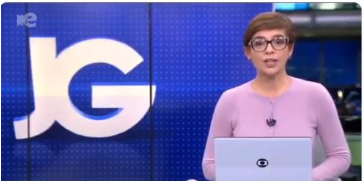 Renata Lo Prete no comando do Jornal da Globo (Foto: Reprodução/Globo)