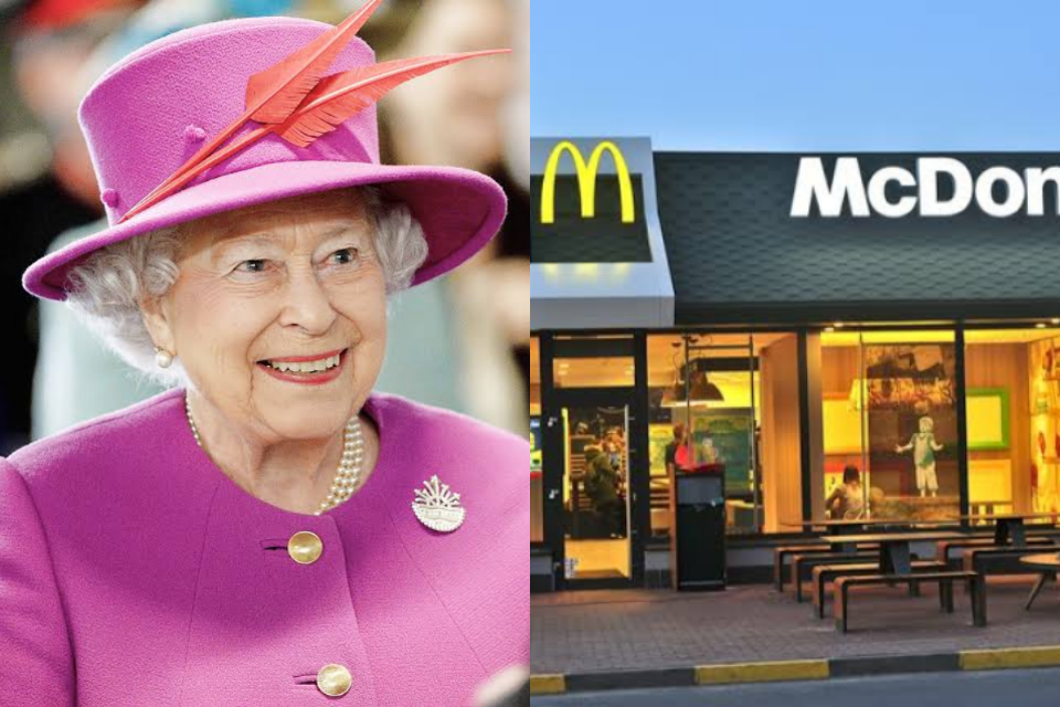 Rainha Elizabeth II tem sua própria filial do McDonald's (Foto: Reprodução)