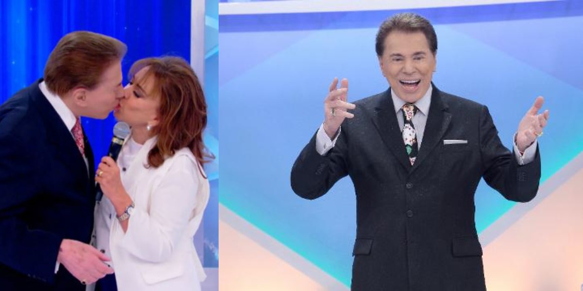 Silvio Santos e Íris Abravanel (Foto: Reprodução/SBT)