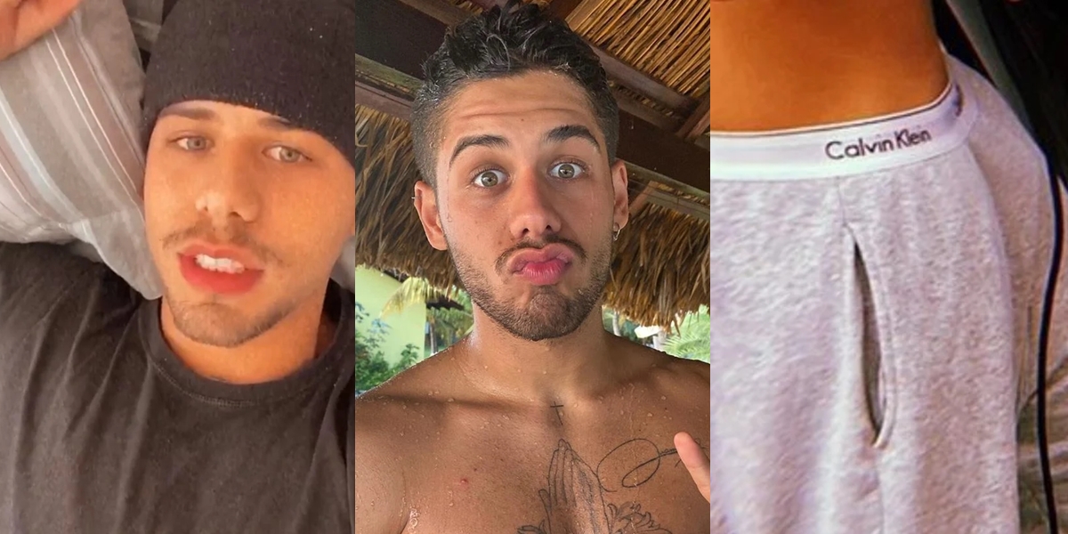 Zé Felipe impressionou com calça de moletom (Foto montagem: TV Foco)