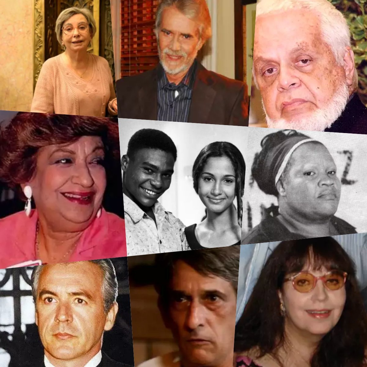 Atores da novela Vale Tudo que já morreram (Foto: Montagem/TV Foco)