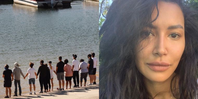 Elenco de Glee se reúne no lago onde Naya Rivera morreu afogada (Foto: Reprodução)