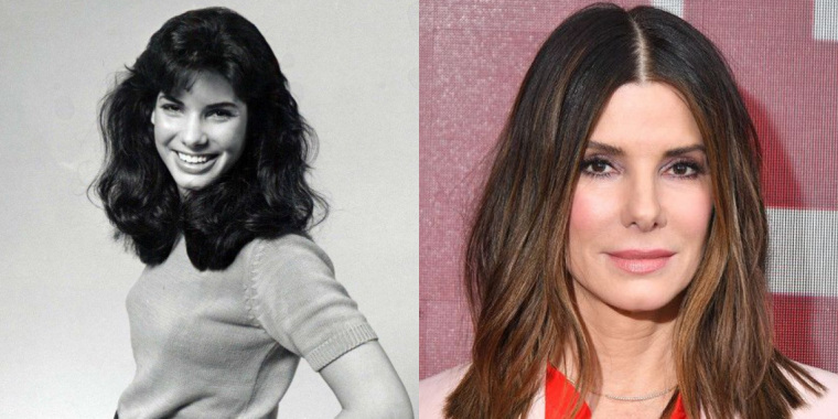 Sandra Bullock antes e depois (Foto: Reprodução)