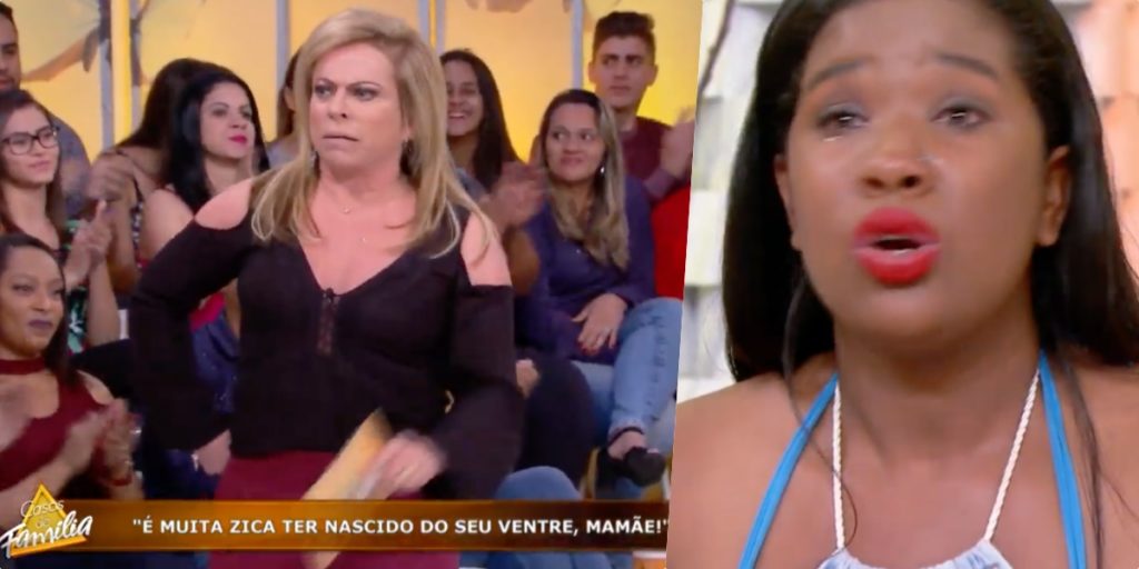 Christina Rocha, ao vivo, no Casos de Família, perdeu as estribeira com convidada (Foto montagem)