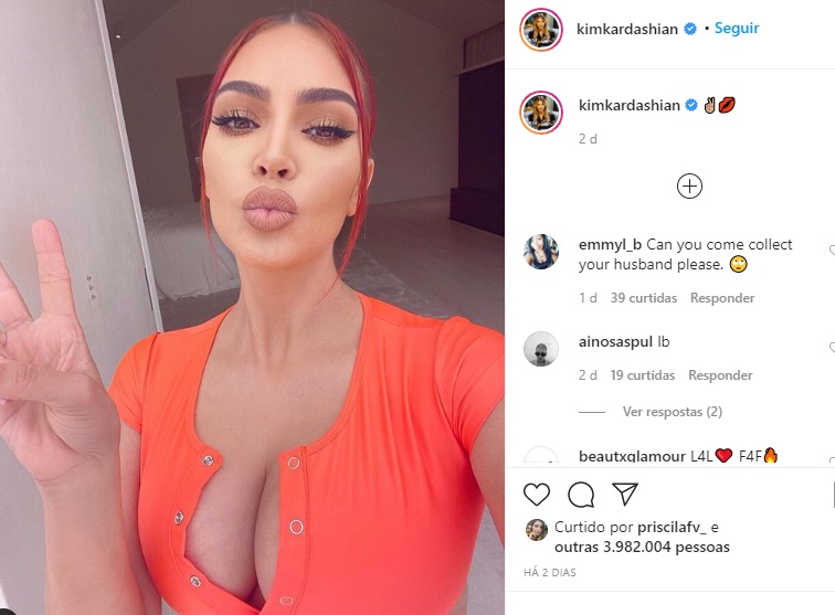 Foto compartilhada por Kim Kardashian (Foto: Reprodução)