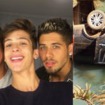 Filhos de Leonardo sofreram acidente (Foto: Divulgação / Montagem: TV Foco)