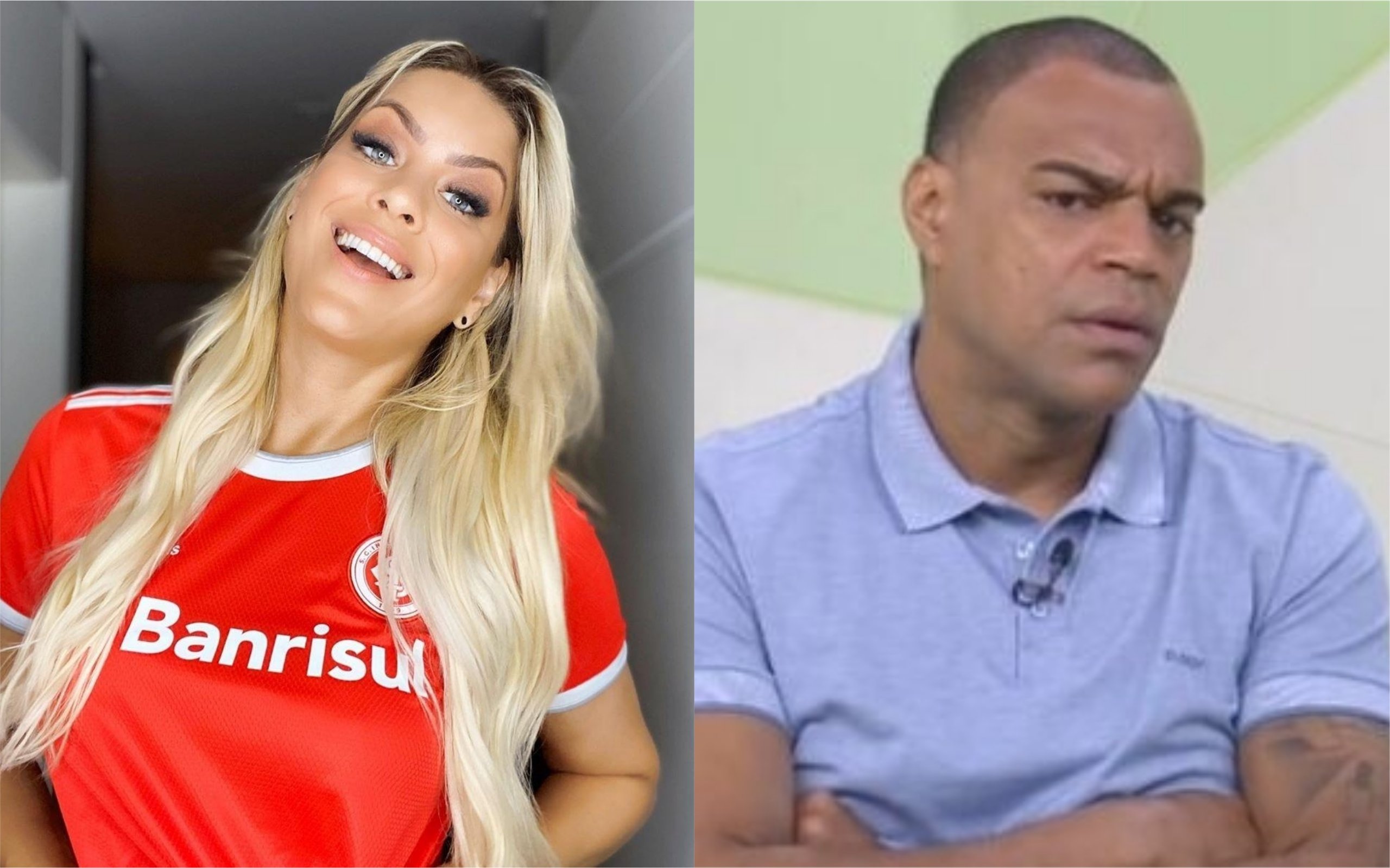Renata Fan e Denilson apresentam o Jogo Aberto na Band (Foto: Divulgação)